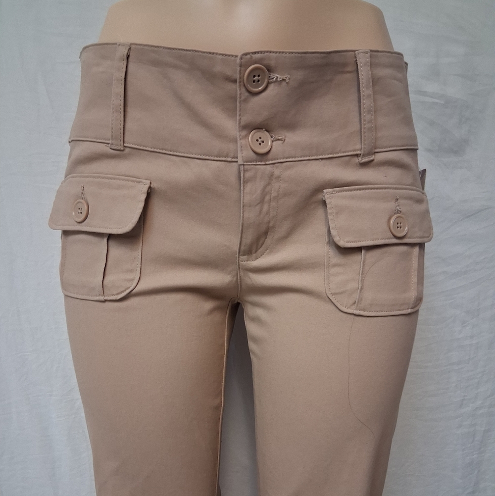 Wild Fable New Beige Flare Pants with Pocket Details Size 4 - Picture 8 of 17
